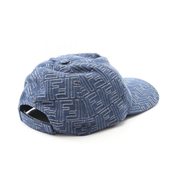 Fendi Cap FF Logo Blue Denim Cap main image 4